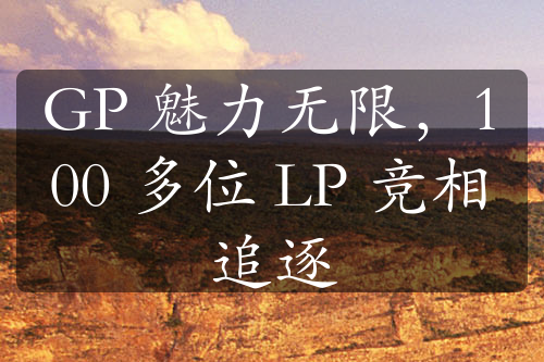 GP 魅力无限，100 多位 LP 竞相追逐